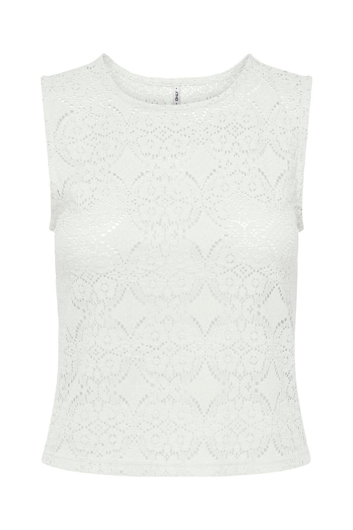 Only - Onldestiny S/L O-Neck Top - 5045016 Cloud Dancer