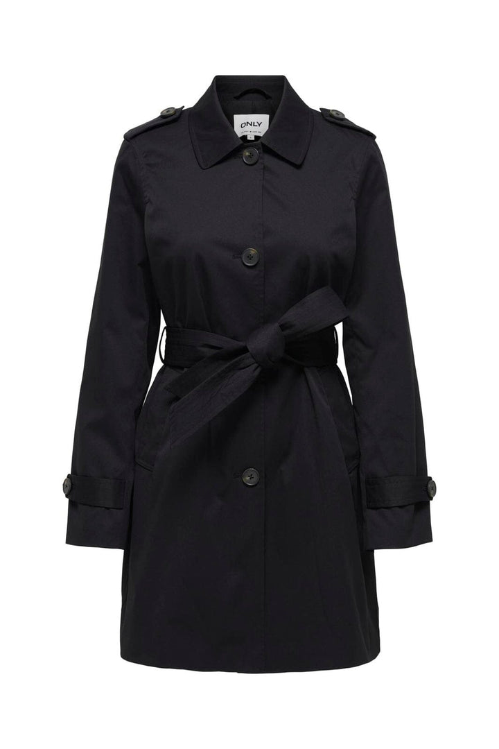 Only - Onldisa Life Sb Trenchcoat Cc - 4960265 Black