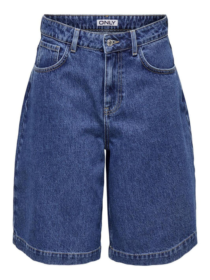 Only - Onldorsi Reg Loose Long Shorts Sik - 4887783 Medium Blue Denim