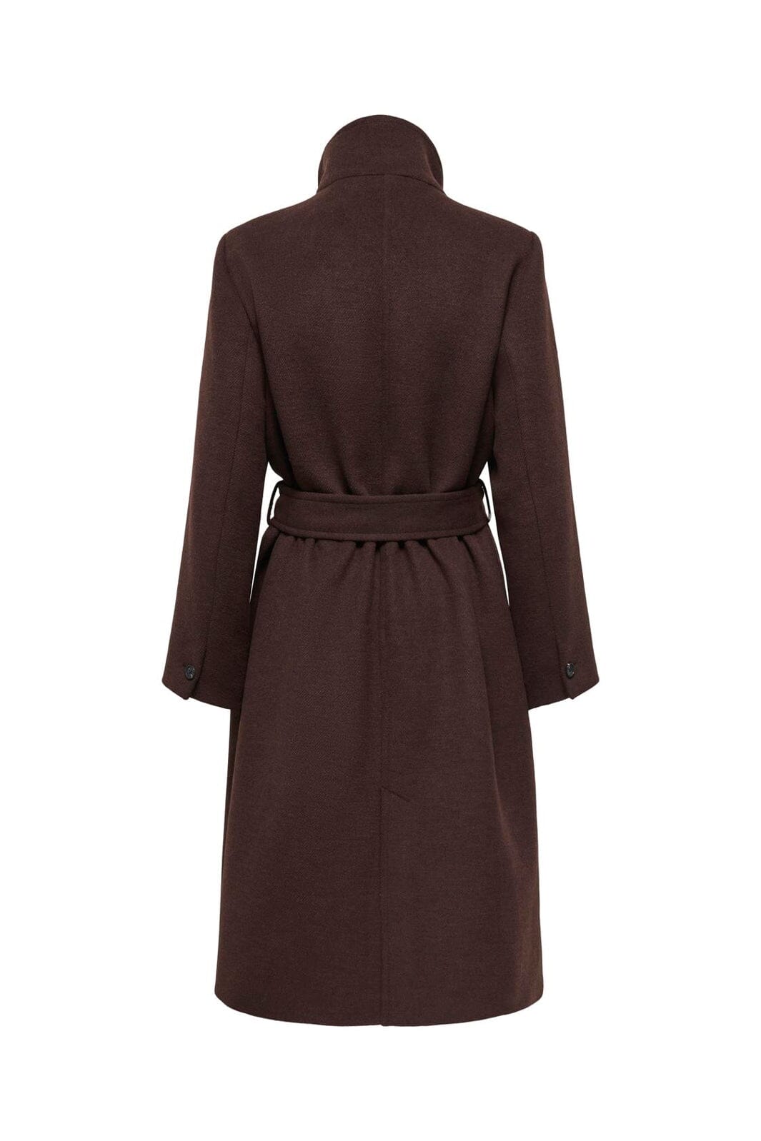 Only - Onlelinor High Neck Coat - 5168475 Mole Melange
