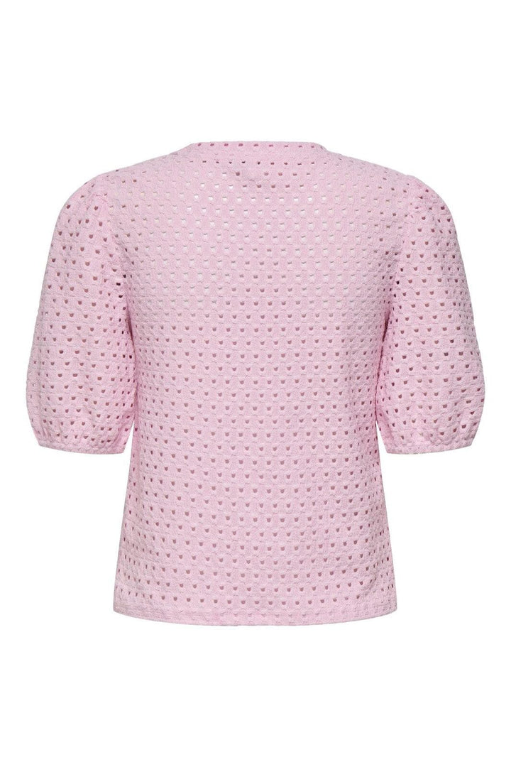 Only - Onlelisa S/S O-Neck Top Box - 4738418 Roseate Spoonbill