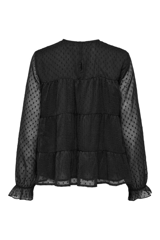 Only - Onleliza Life Ls Dobby Top - 4892506 Black