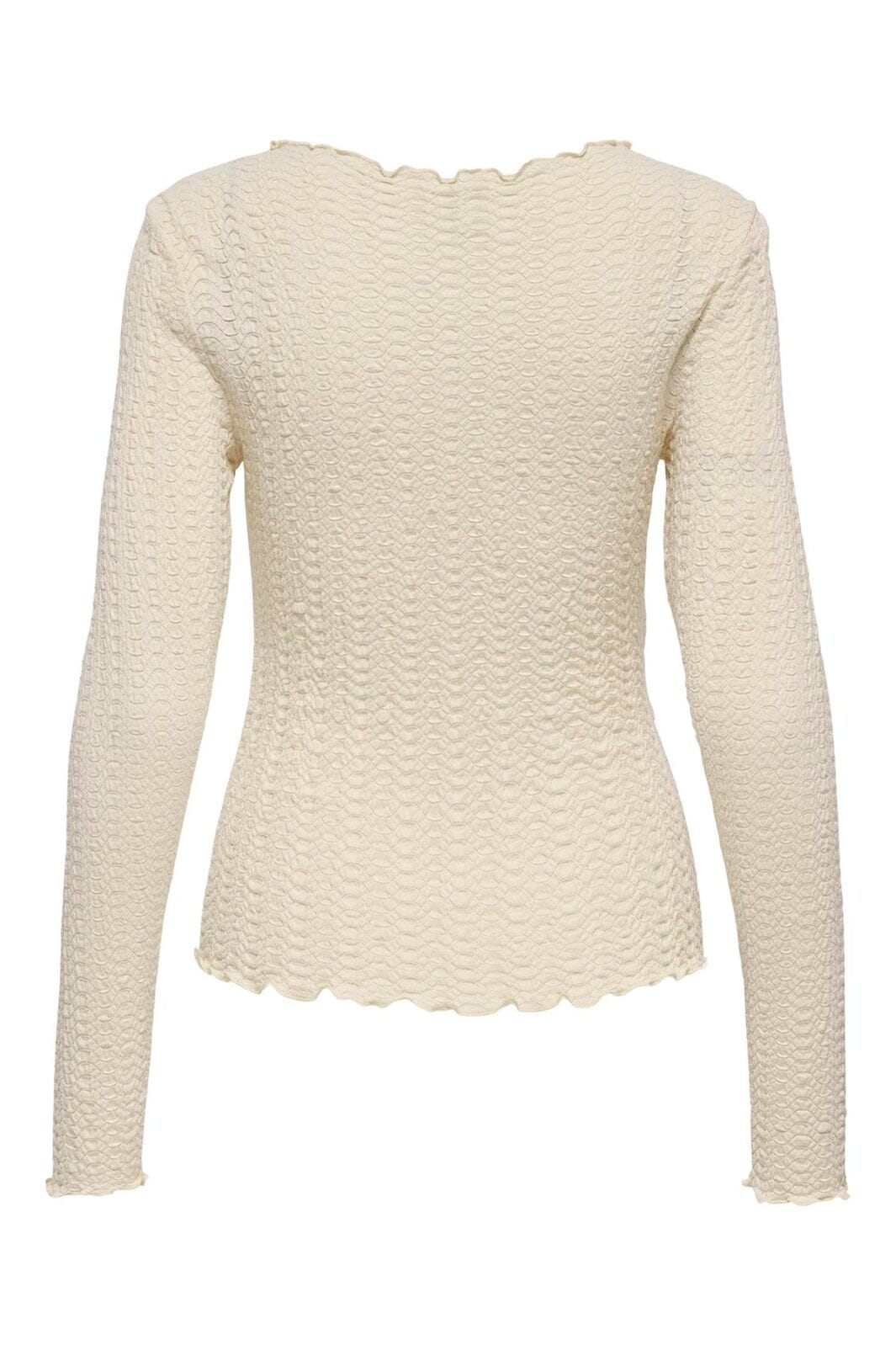 Only - Onlella L/S Ruching Top - 4952823 Birch