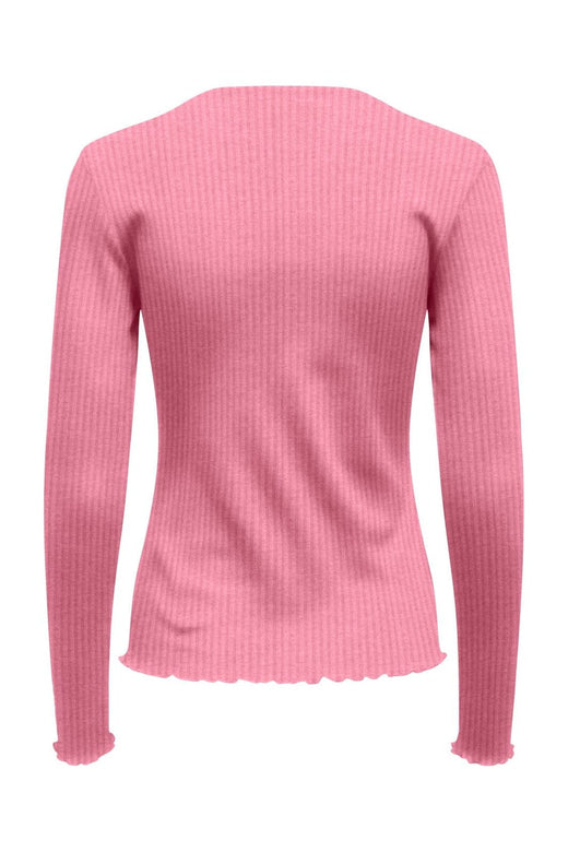 Only - Onlemma L/S Rib Basic Top - 4963371 Wild Rose
