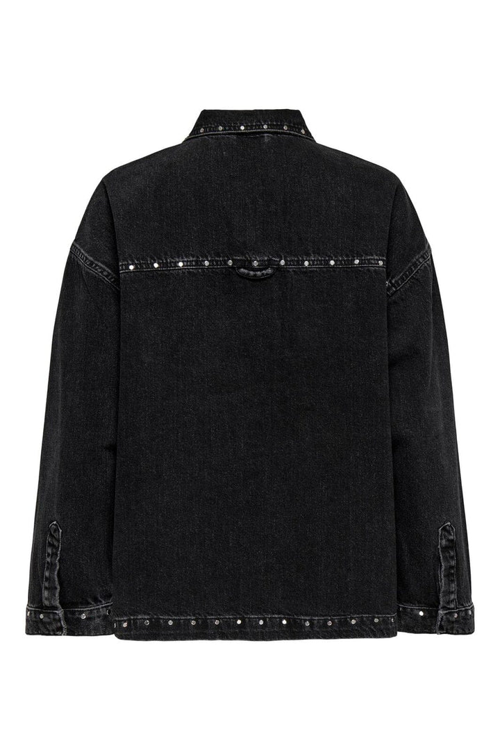 Only - Onlemmie L/S Studded Shirt Azg - 4926859 Washed Black