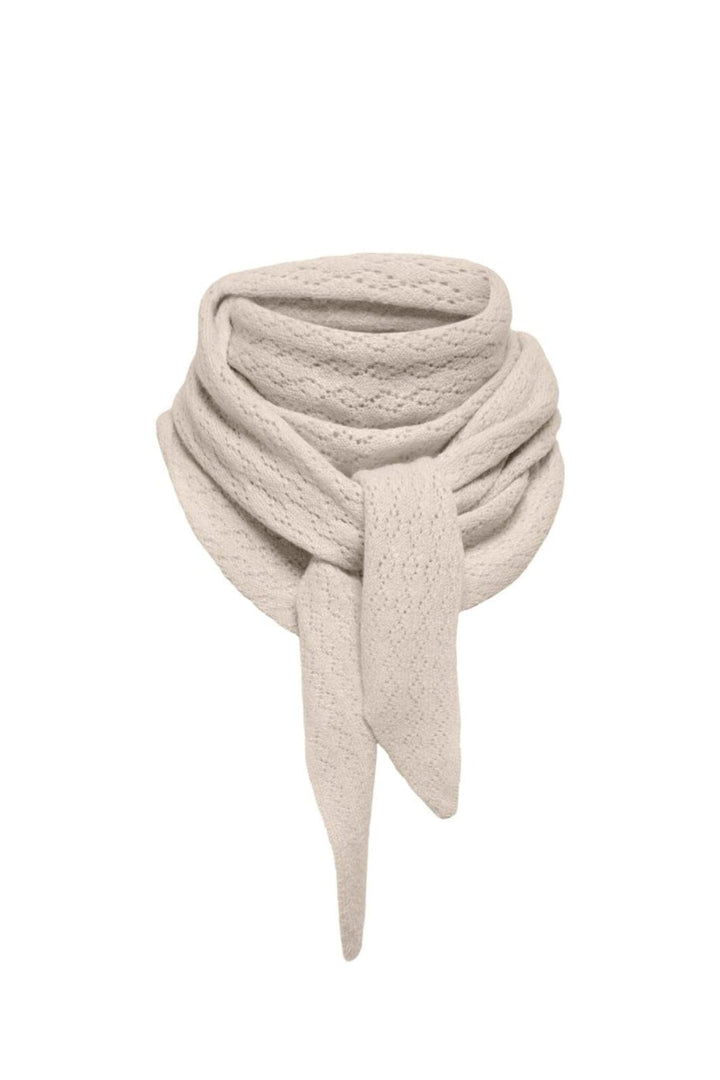 Only - Onlevelyn Pattern Knit Scarf Acc - 4903194 Pumice Stone