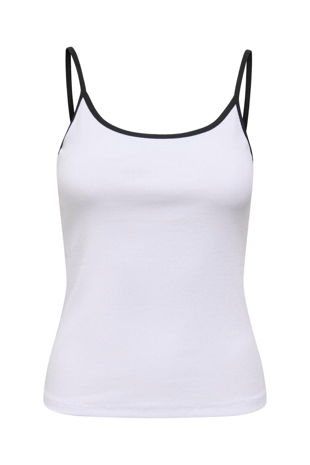 Only - Onlfenja U-Neck Strap Top - 5080935 Bright White Black Detail
