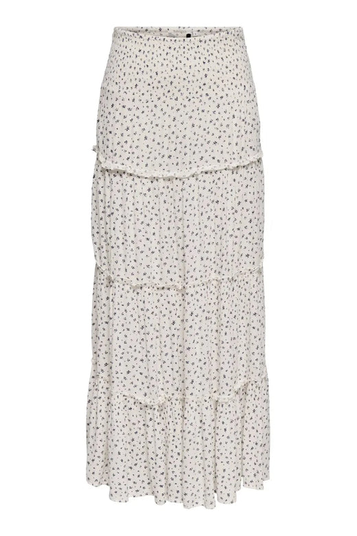 Only - Onlfernanda Life Layred Long Skirt - 5022848 Cloud Dancer Lukki Blue Ditsy Nederdele 