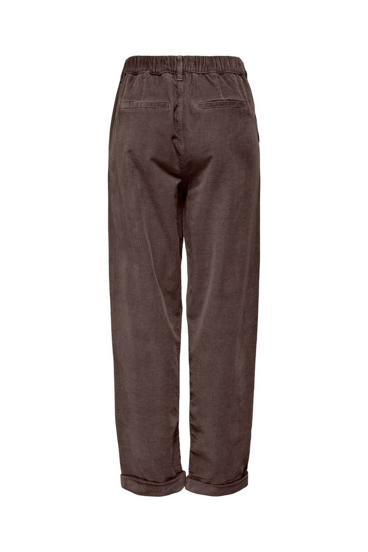 Only - Onlflora Ela Cord Carot Pant - 5049111 Chocolate Brown