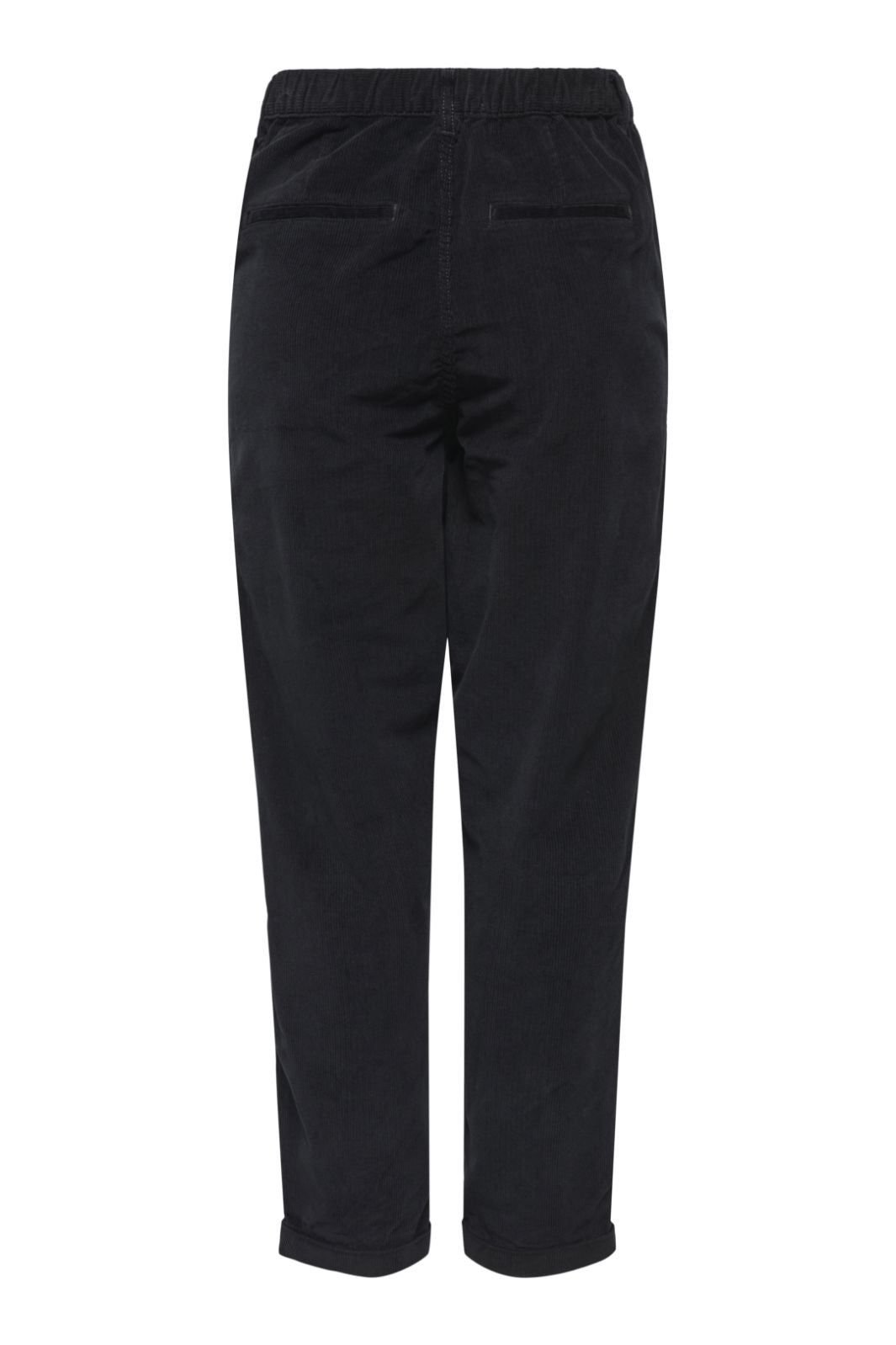 Only - Onlflora Ela Cord Carrot Pant - 4884687 Black Bukser 