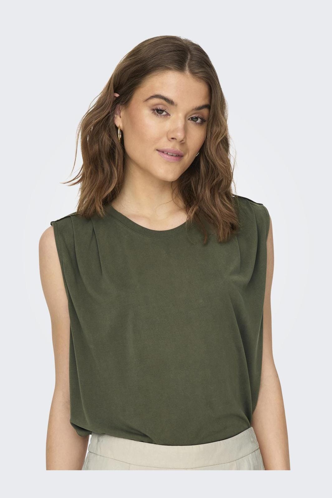 Only - Onlfree Life S/L Modal Satin Mix Top - 4278225 Kalamata