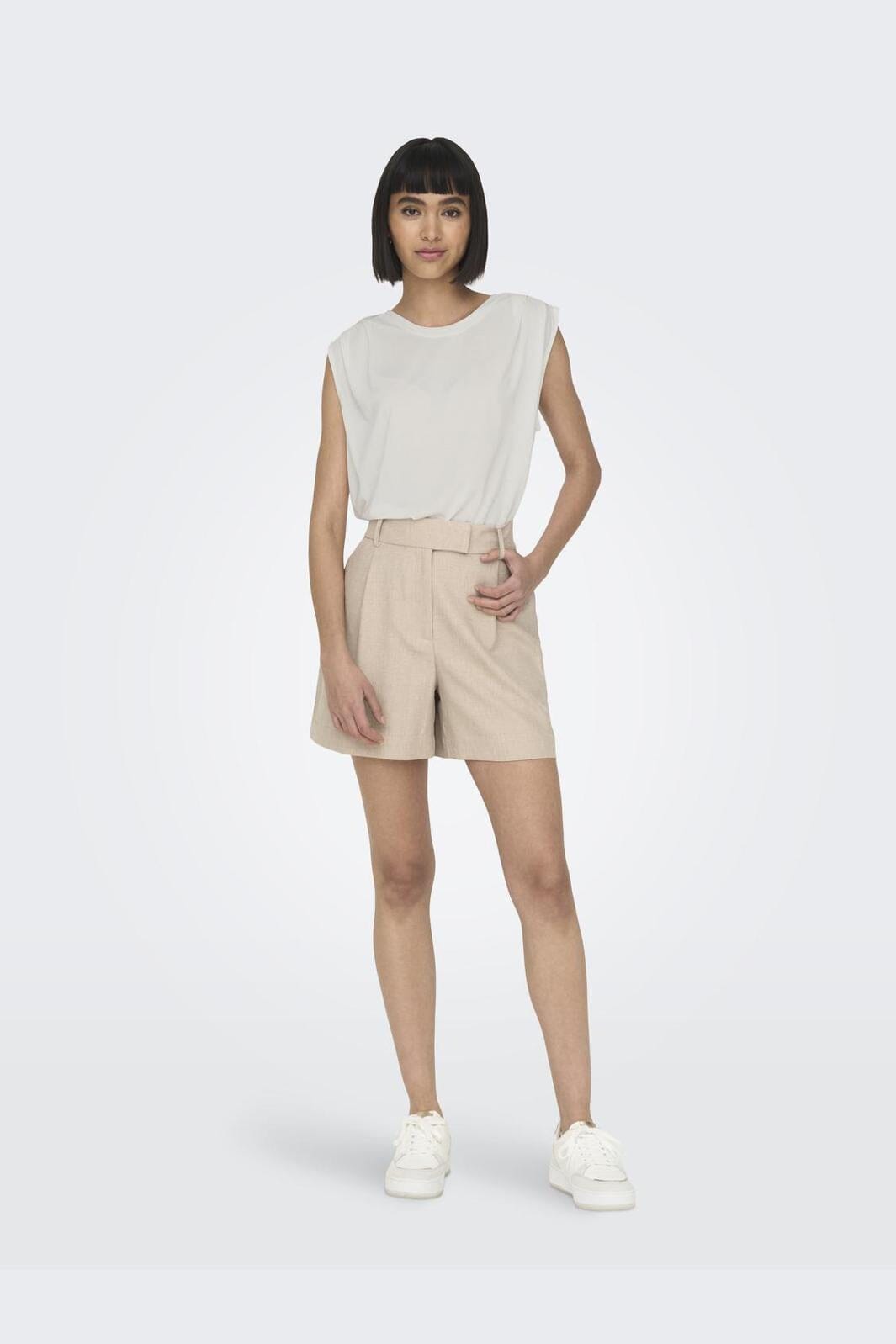 Only - Onlfree Life S/L Modal Satin Mix Top - 4278227 Cloud Dancer