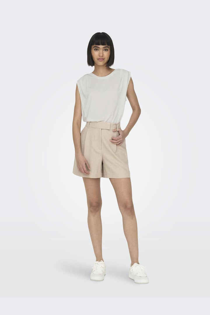 Only - Onlfree Life S/L Modal Satin Mix Top - 4278227 Cloud Dancer