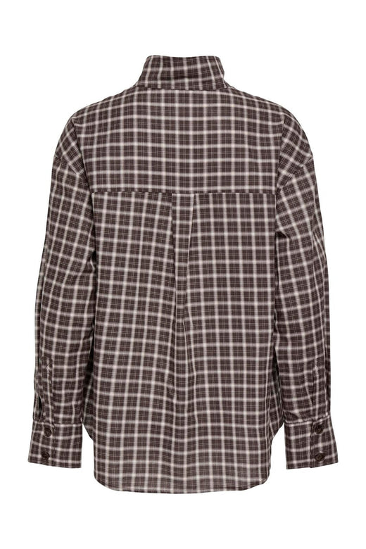 Only - Onlfreya Check High Neck Shirt - 5232775 Malt Ball