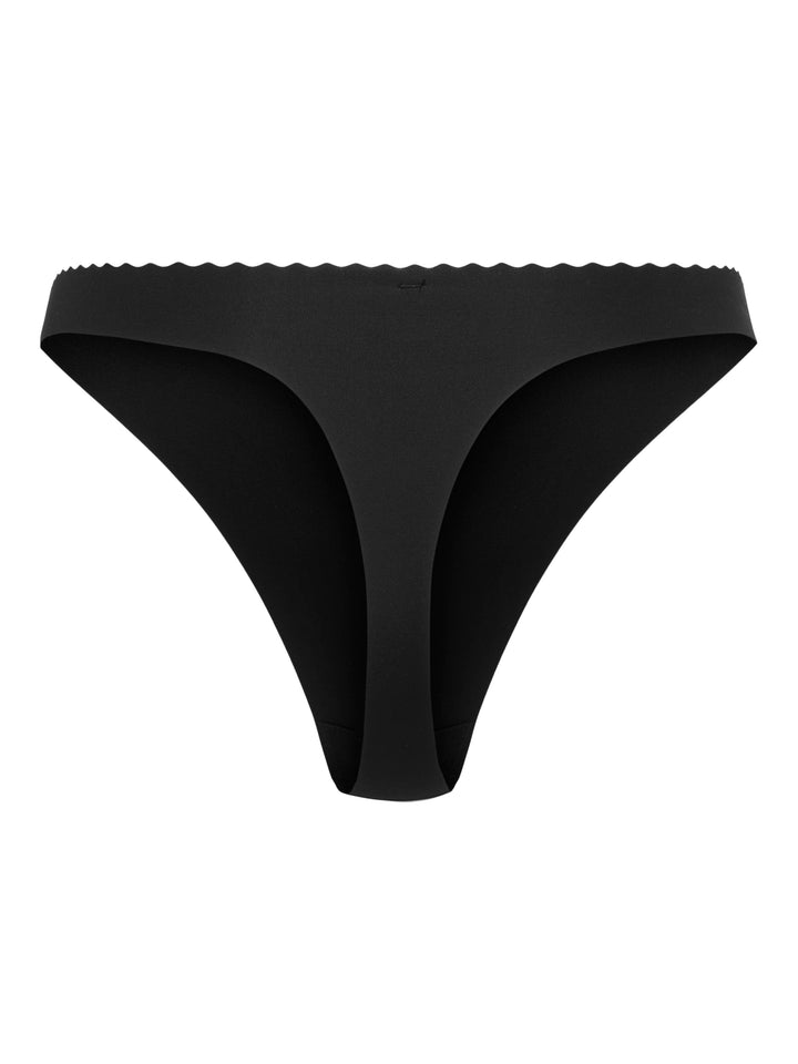 Only - Onlgabrielle 2-Pack Thong Acc - 4740063 Black Underbukser 