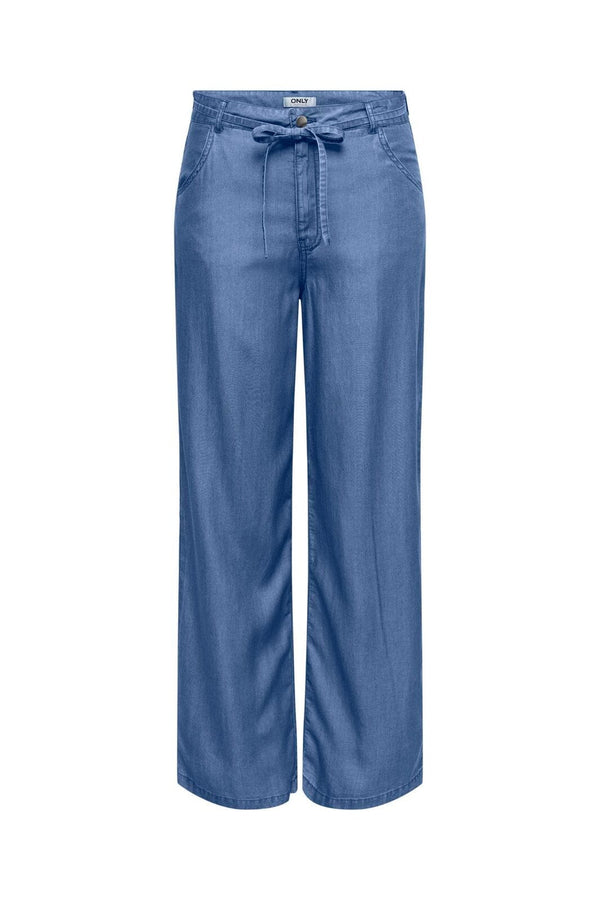 Only - Onlgianna Charis Straight Pants Wvncc - 4977902 Medium Blue Denim