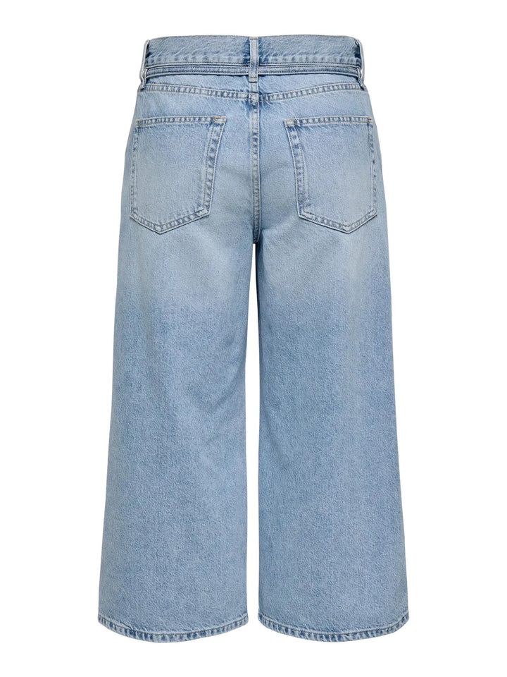 Only - Onlgianna Culotte Dot - 4978483 Medium Blue Denim Jeans 