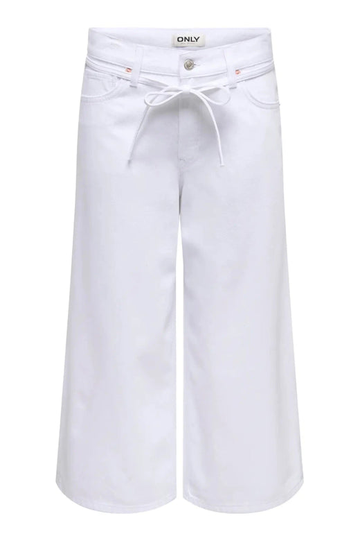 Only - Onlgianna Culotte Dot - 4991390 White Denim Jeans 