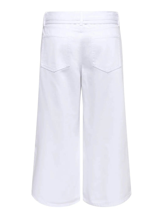 Only - Onlgianna Culotte Dot - 4991390 White Denim Jeans 