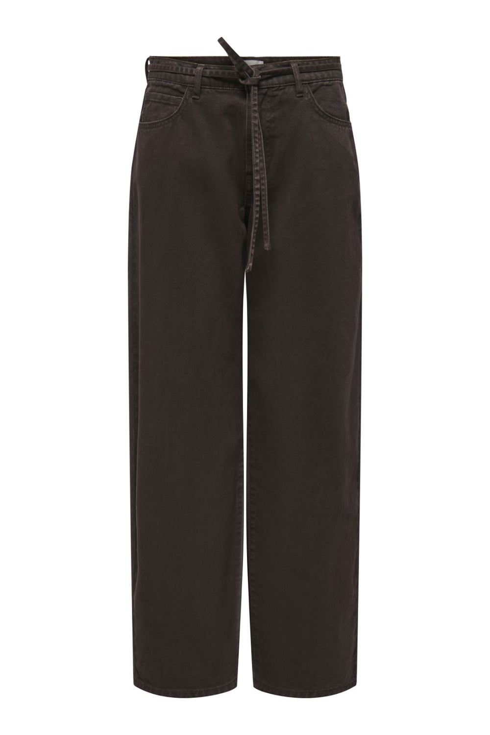 Only - Onlgianna Straight Brown Dot - 4975471 Dark Brown Denim Jeans 