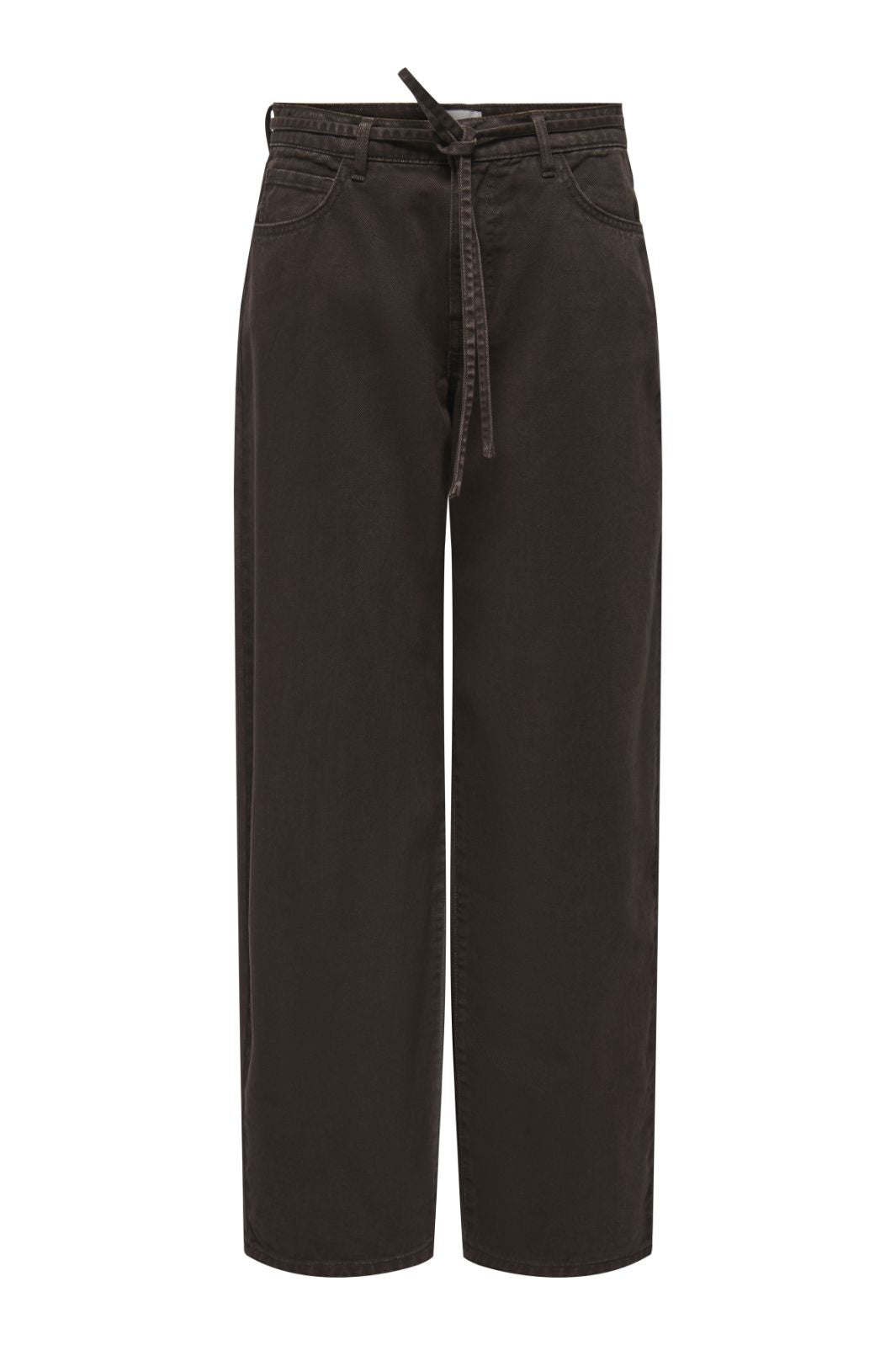 Only - Onlgianna Straight Brown Dot - 4975471 Dark Brown Denim Jeans 