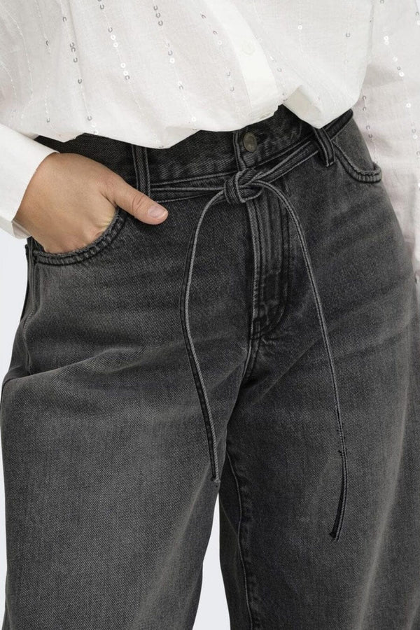 Only - Onlgianna Straight Dot980 - 4740253 Washed Black