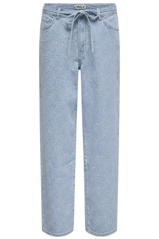 Only - Onlgianna Straight Flower 15352390 - 4802452 - Light Blue Denim