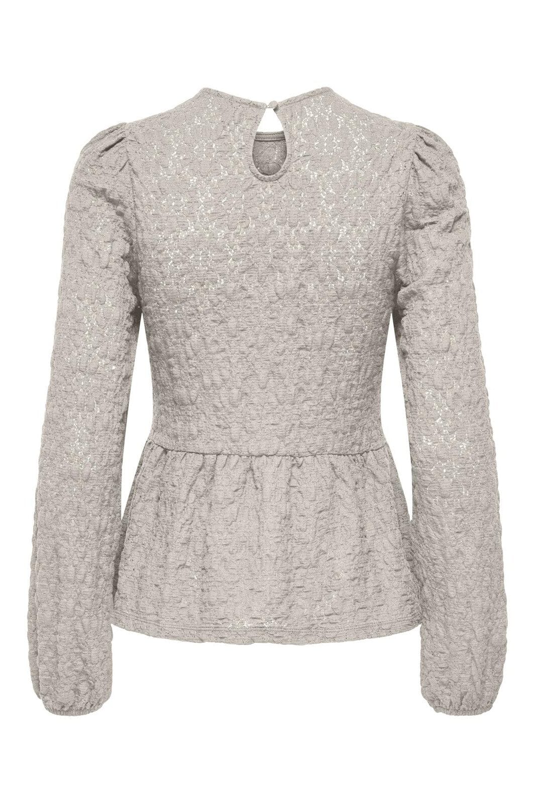 Only - Onlgiavanna L/S Peplum Top - 4957162 Pumice Stone