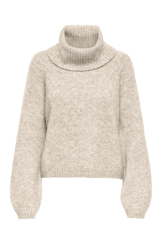 Only - Onlgila Life Ls Rollneck Bf Knt - 4932314 Whitecap Gray Melange