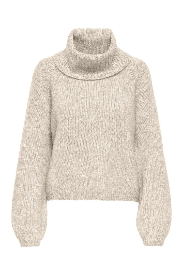 Only - Onlgila Life Ls Rollneck Bf Knt - 4932314 Whitecap Gray Melange