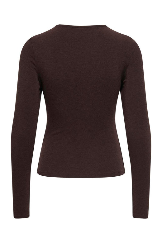 Only - Onlglamour L/S Ruching Top Cc - 5050807 Bracken