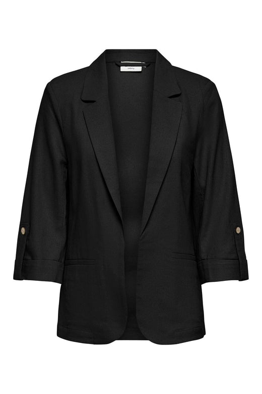 Only - Onlgoa 3/4 Unline Linen Bl Blazer Cc Tlr - 4942132 Black
