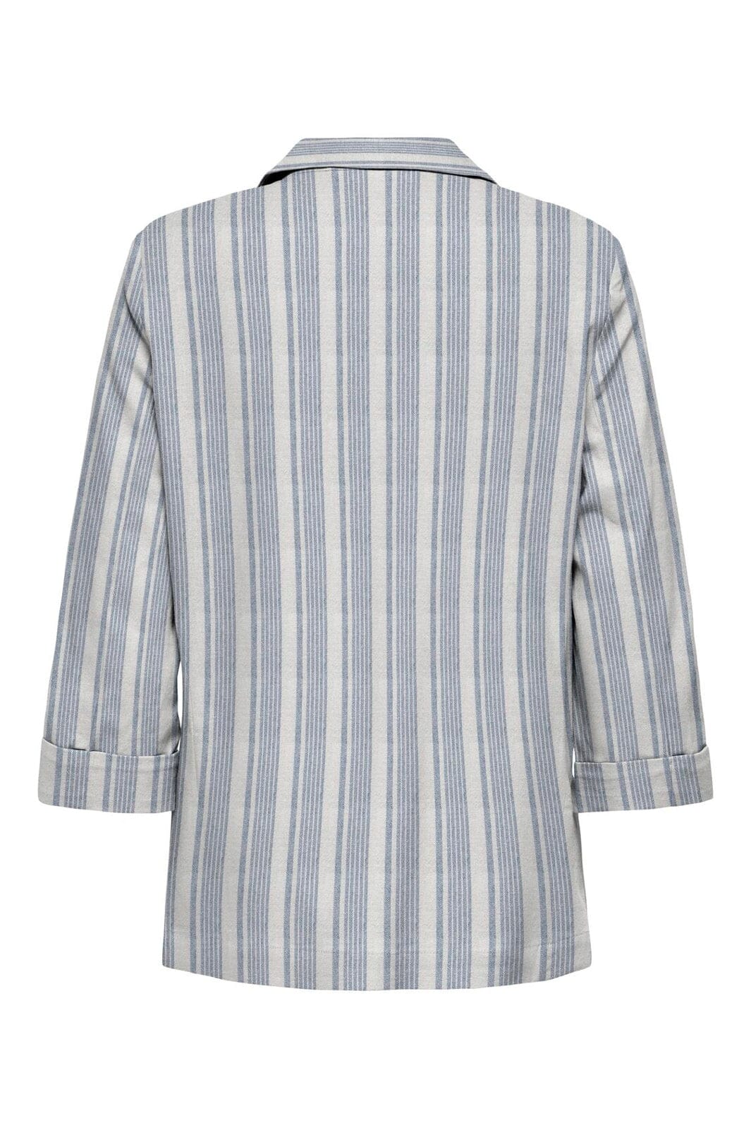 Only - Onlgoa 3/4 Unline Linen Bl Blazer Cc Tlr - 4984928 Coronet Blue Bright White