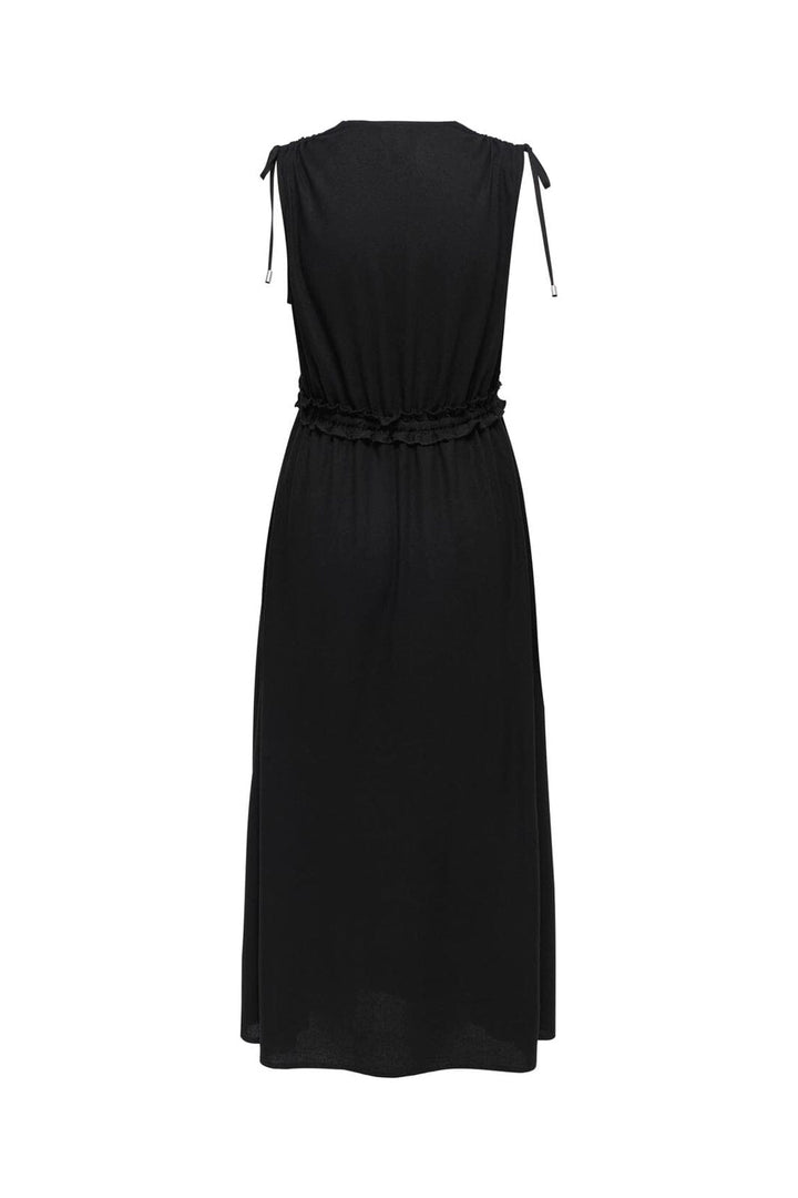 Only - Onlgoa Sl Linen Bl Long Dress Cc - 4910201 Black