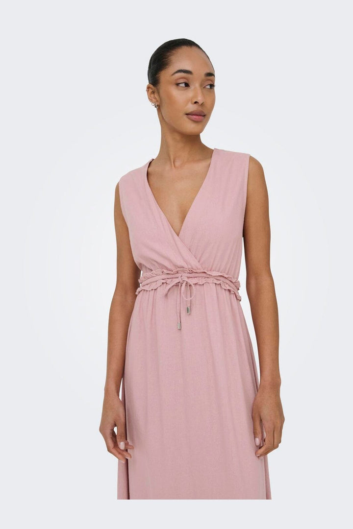 Only - Onlgoa Sl Linen Bl Long Dress Cc - 4942265 Burnished Lilac