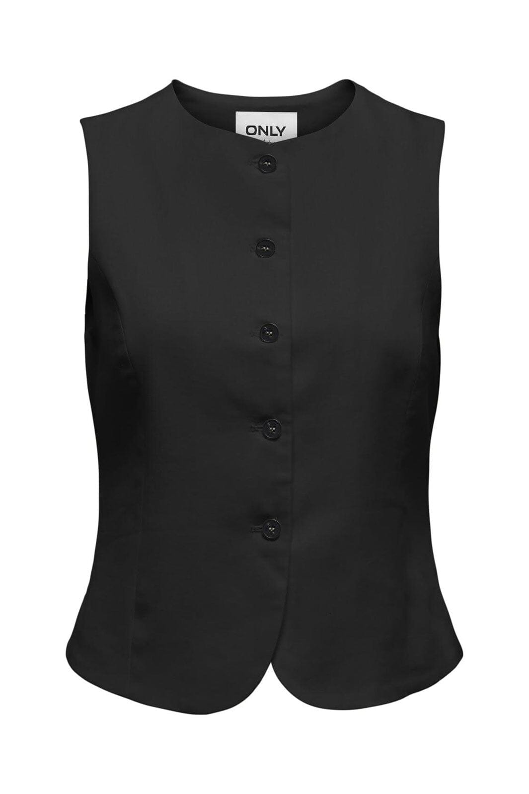 Only - Onlgoa S/L Linen Bl Waistcoat Cc Tlr - 4942122 Black