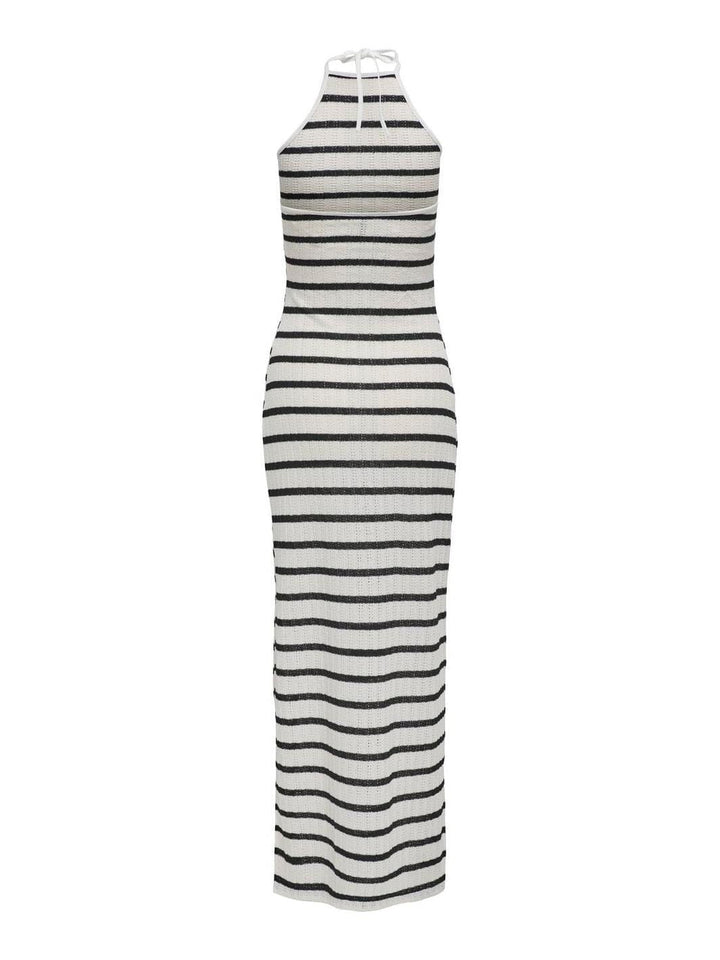 Only - Onlhalia Halterneck Long Dress Box - 4774273 Cloud Dancer Black