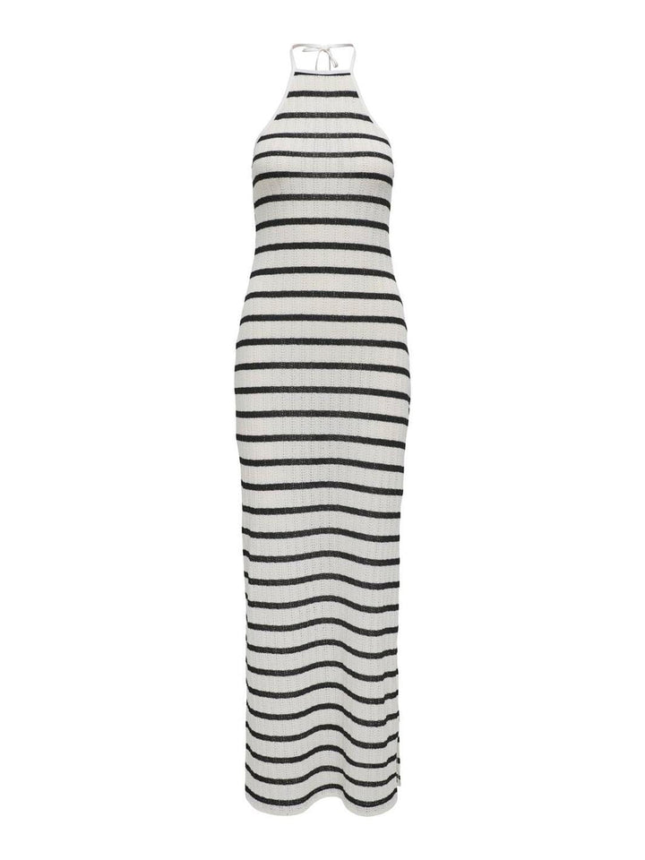 Only - Onlhalia Halterneck Long Dress Box - 4774273 Cloud Dancer Black