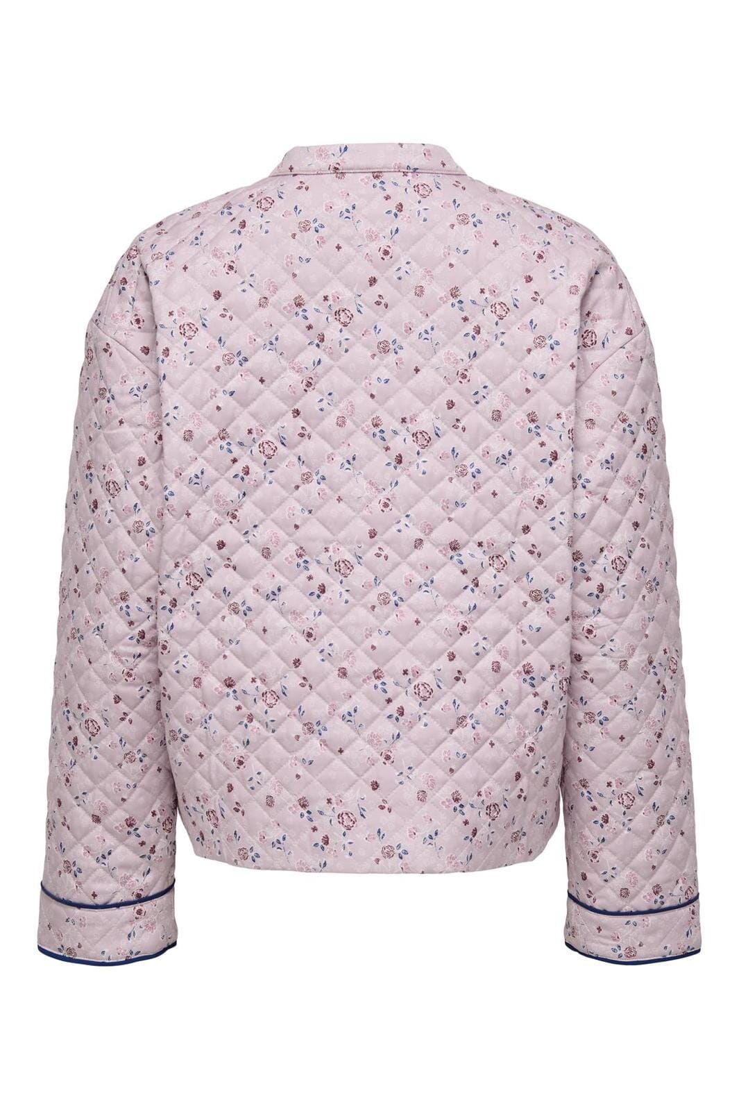 Only - Onlhallie Quilted Jacket 15328523 - 4833388 - Pale Mauve Flowers