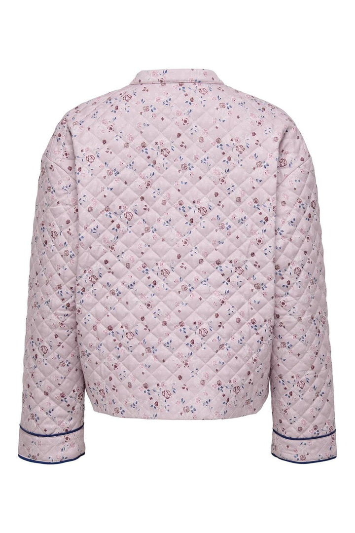Only - Onlhallie Quilted Jacket 15328523 - 4833388 - Pale Mauve Flowers