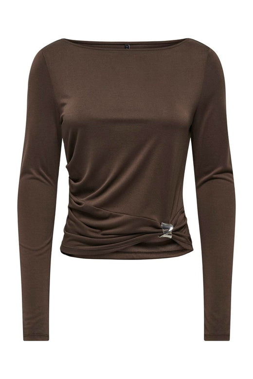 Only - Onlhannah L/S Metal Top Cc - 5043258 Bracken Silver Metal Charm
