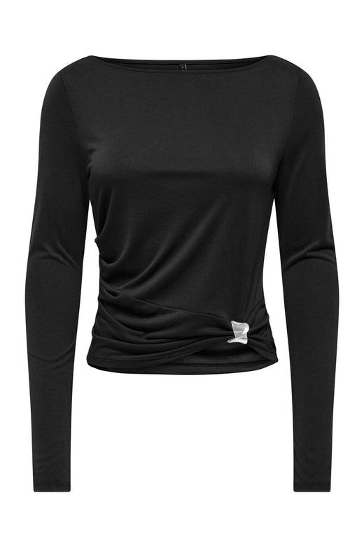 Only - Onlhannah L/S Metal Top Cc - 5101274 Black Silver Metal Charm