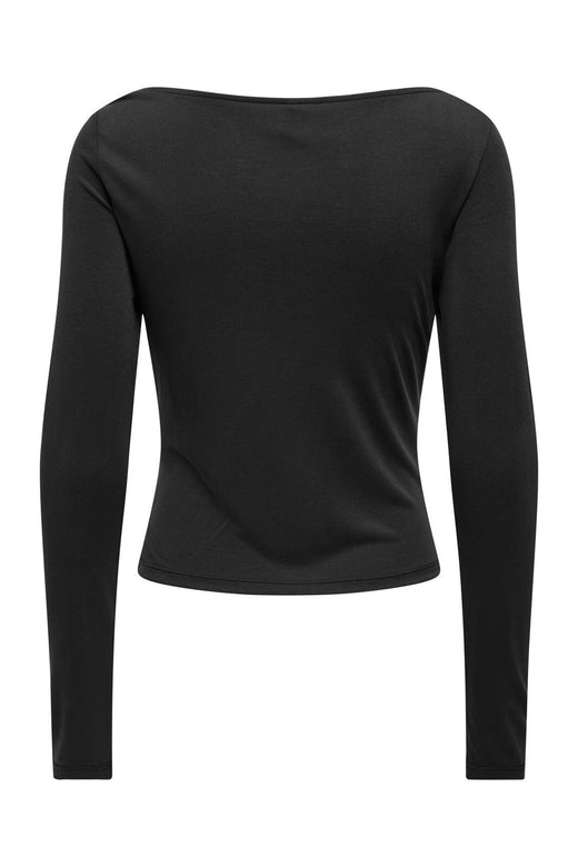 Only - Onlhannah L/S Metal Top Cc - 5101274 Black Silver Metal Charm