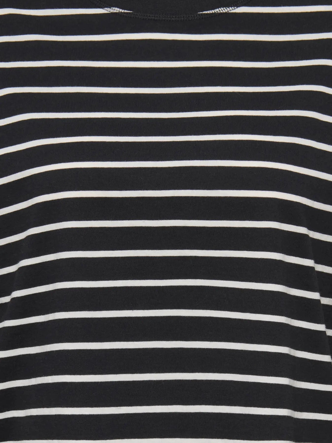 Only - Onlhappy L/S O-Neck Stripe Tee - 5110886 Black Cloud Dancer Lena Bluser 
