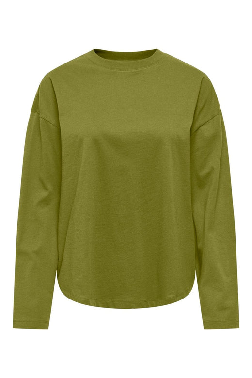 Only - Onlhappy L/S O-Neck Tee - 5110809 Cardamom Seed