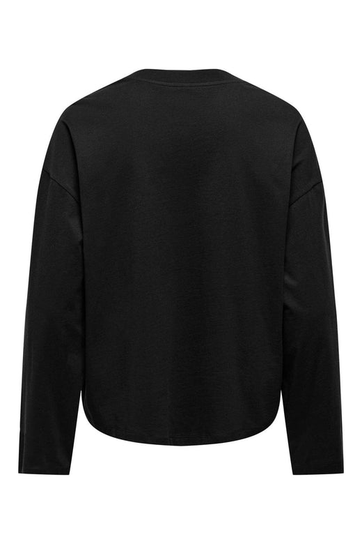 Only - Onlhappy L/S O-Neck Tee - 5121621 Black