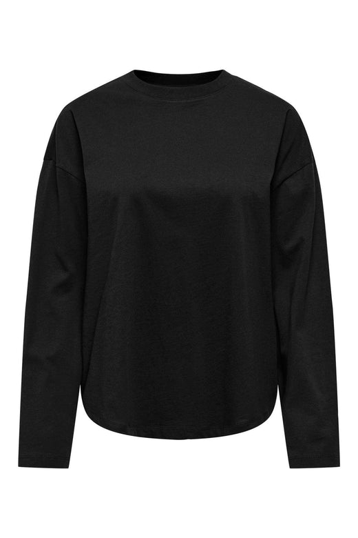 Only - Onlhappy L/S O-Neck Tee - 5121621 Black