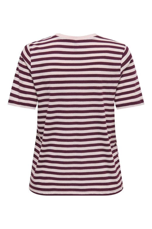 Only - Onlhappy S/S Emb Top - 5204485 Winetasting Pale Lilac (Uni) - Winetasting Emb Heart