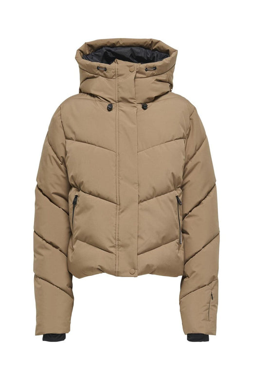 Only - Onlharper Life Short Premium Jacket - 4819157 Cocoa Créme
