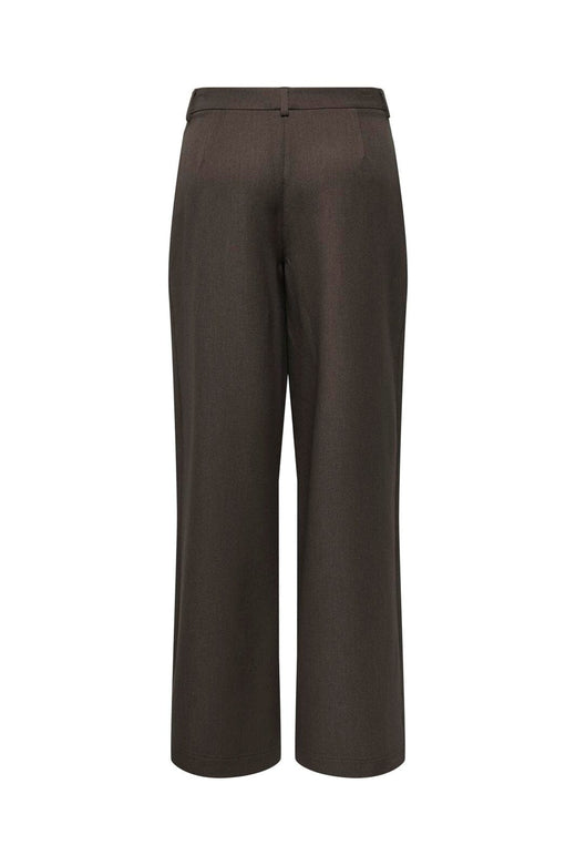 Only - Onlhattie Pleat Str Pant Tlr - 4985630 Chocolate Torte Melange